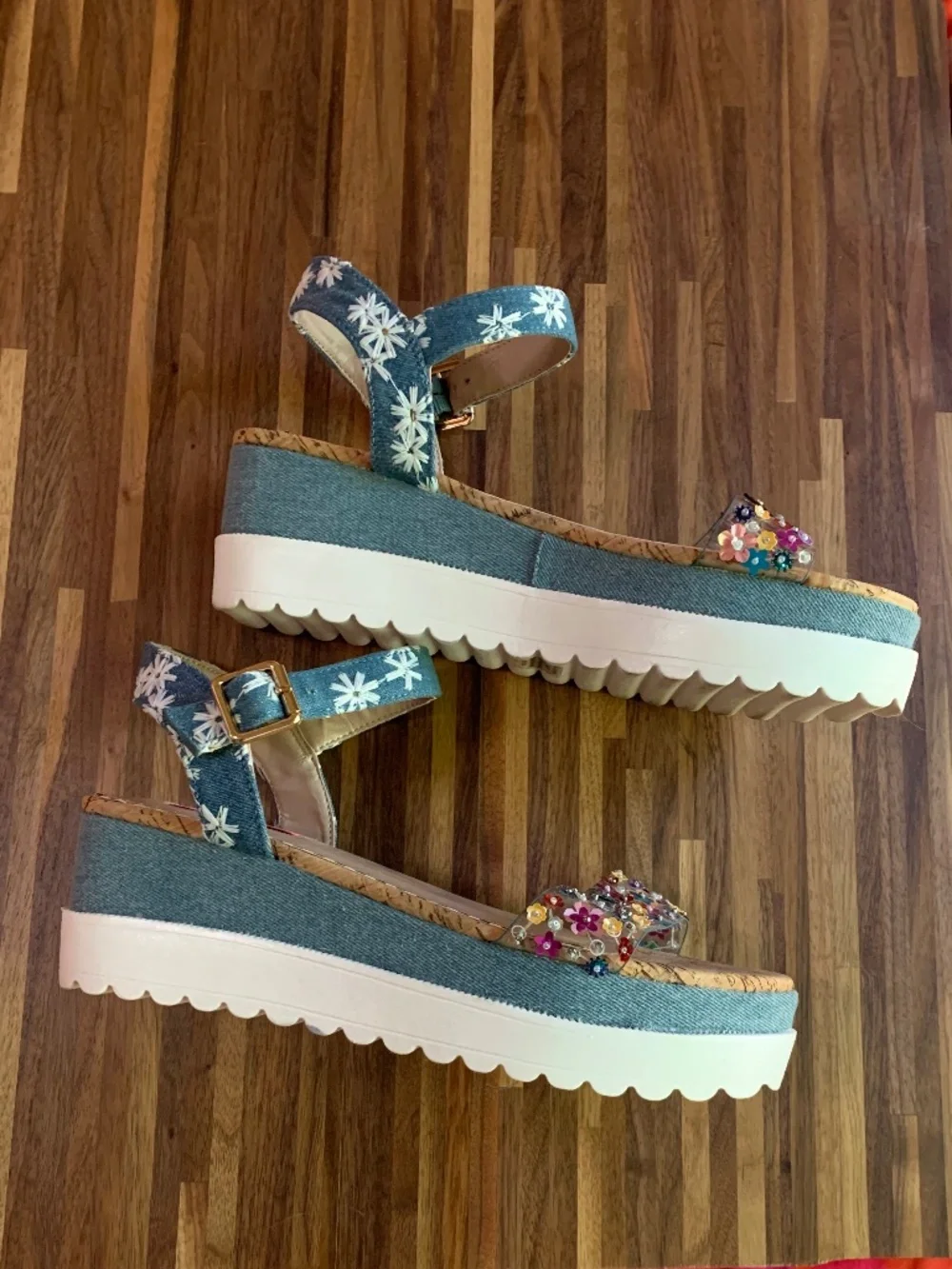 Betsey Johnson denim plastic